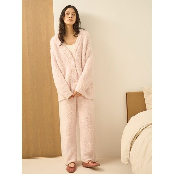 PEANUTS】オリジナルアート レインボーストライプネルロングパンツ