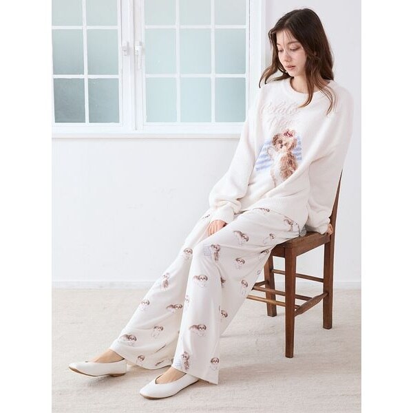 シーズー柄ロングパンツ | ジェラート ピケ(gelato pique) | マルイ