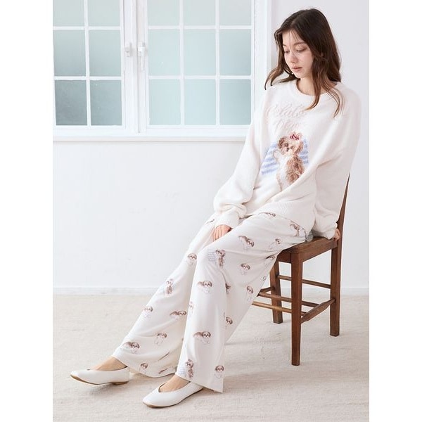 シーズー柄ロングパンツ | ジェラート ピケ(gelato pique) | マルイ