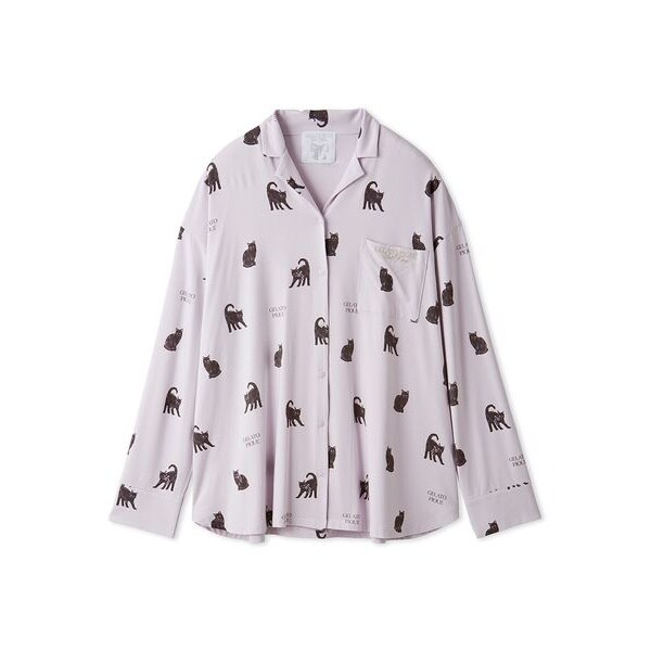 CATジャガード衿付きカーディガン | ジェラート ピケ(gelato pique