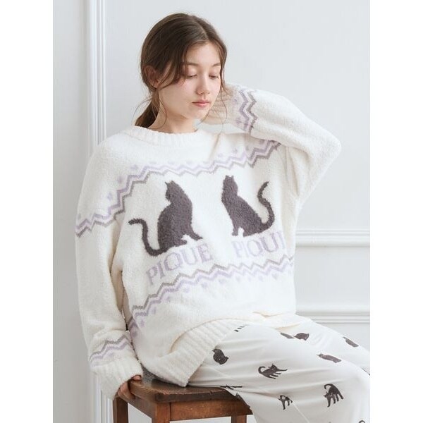 snidel CATラメニットプルオーバー SNIDEL HOME｜CATラメニットプルオーバー | Rakuten Fashion