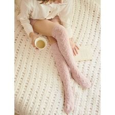 ジェラート ピケ(gelato pique)の【Sleep】ケーブルニット ロング丈ソックス