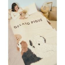 ジェラート ピケ(gelato pique)の【Sleep】DOG3柄 ジャガードマルチカバー