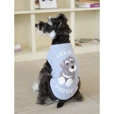 ジェラート ピケ(gelato pique)の【CAT&DOG】ベビモコシュナウザージャガードプルオーバー