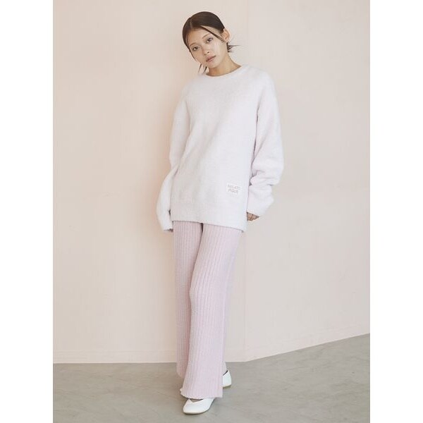 ジェラートピケ　リボン　プルオーバー　ショートパンツ ラッピング済み】リボンプルオーバー＆ショートパンツSET