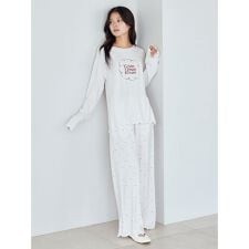 ドット柄ロングパンツ