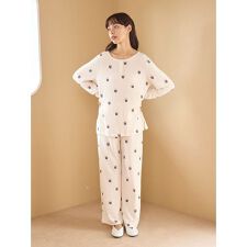 モチーフ3柄ワッフルロングパンツ