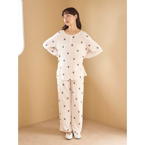 ジェラートピケ はちみつベア柄ワンピース はちみつベア柄ワンピース(ワンピース)｜ルームウェア・パジャマ