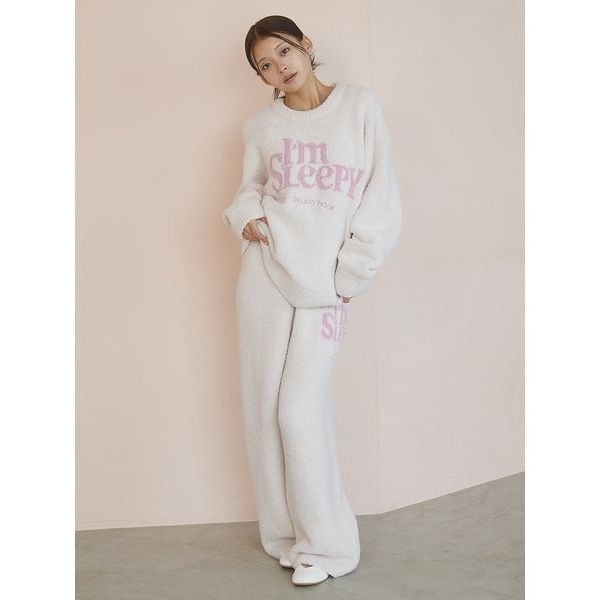 限定商品パウダーメランジベアジャガードプルオーバー&ロングパンツSET gelato pique（ジェラートピケ）の「パウダーメランジベア