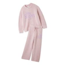 ジェラート ピケ(gelato pique)のパウダースリーピーロゴジャガードプルオーバー＆ロングパンツセット