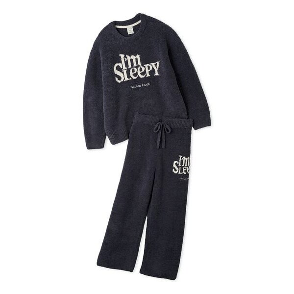 ジェラートピケ パウダーメランジベアジャガードプルオーバー＆ロングパンツ パウダーメランジベアジャガードプルオーバー&ロングパンツSET