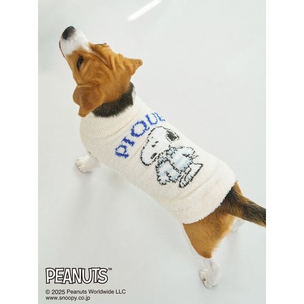 PEANUTS】【CAT&DOG】ラージサイズ オリジナルアート ジャガードプル