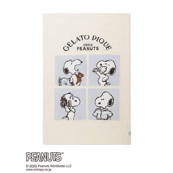 ジェラートピケ スヌーピー ブランケット PEANUTSコラボ PEANUTS】オリジナルアートブランケット | ジェラート ピケ(gelato