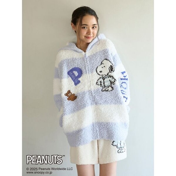 PEANUTS】【UNISEX】オリジナルアート ジャガードパーカ | ジェラート