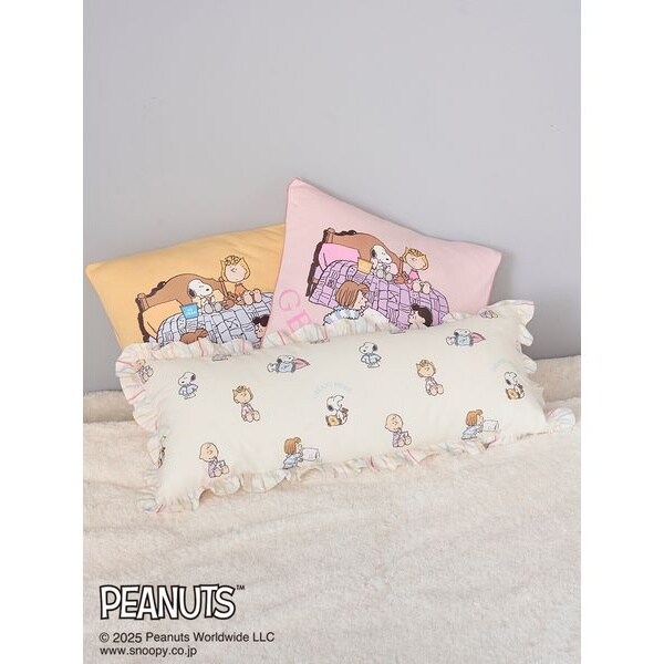 PEANUTS】オリジナルアート 総柄ロングピロー | ジェラート ピケ