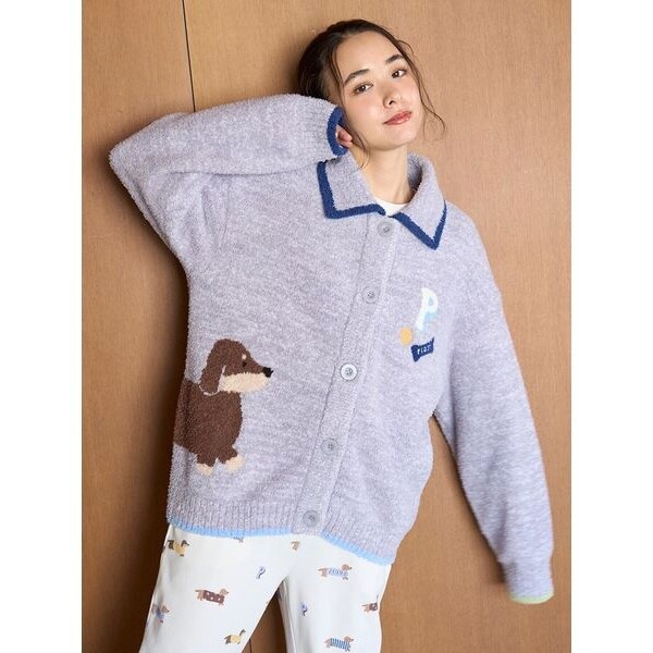 ベビモコダックスフンドジャガードカーディガン | ジェラート ピケ