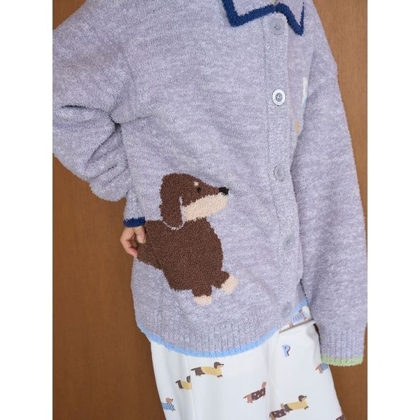 ベビモコダックスフンドジャガードカーディガン | ジェラート ピケ