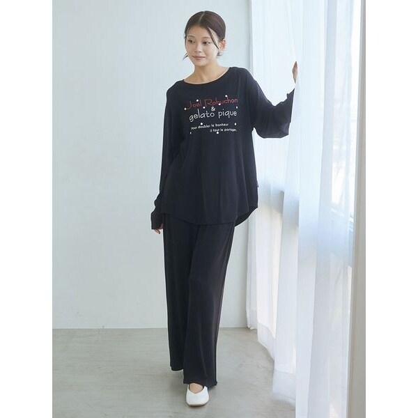 JOEL ROBUCHON】ドットワンポイントロングパンツ | ジェラート ピケ