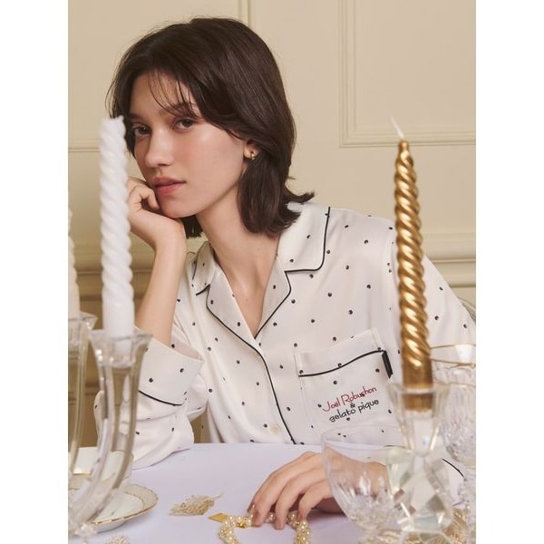 JOEL ROBUCHON】スムーズィーシルク前開きワンピース | ジェラート