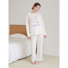 ウォッシングアニマル柄ロングパンツ