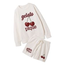 【ONLINE限定】べビモコチェリージャガードプルオーバー&ショートパンツセット