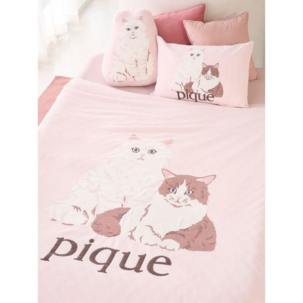 Sleep】エアリーモコキャットジャガードマルチカバー | ジェラート