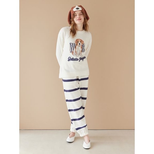 未使用⭐️ジェラートピケ＊フレンチドッグ エアモコ ロングパンツ