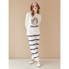 【UNISEX】エアリーモコボーダーロングパンツ