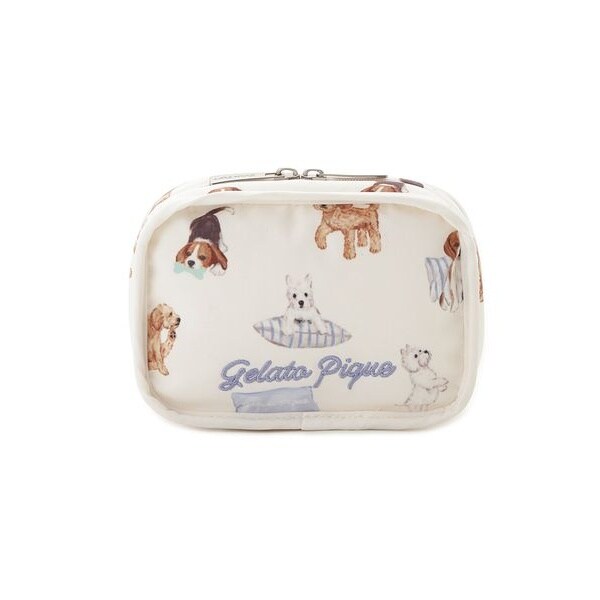 プレイフルDOG総柄ティッシュポーチ | ジェラート ピケ(gelato pique