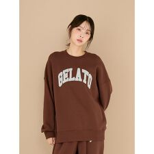 カレッジロゴ裏毛プルオーバー