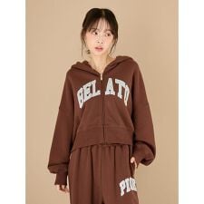 カレッジロゴ裏毛パーカ