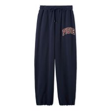 カレッジロゴ裏毛ロングパンツ