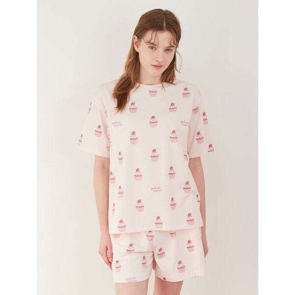 カップケーキ柄Tシャツ | ジェラート ピケ(gelato pique) | マルイ