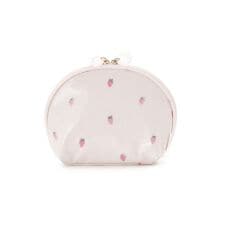 ストロベリー柄コーティングポーチ