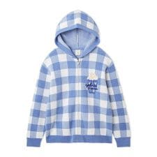 エアリーモコギンガムチェック柄パーカ