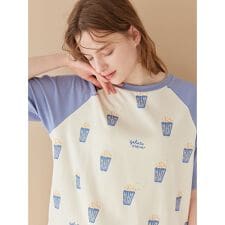 ポップコーン柄Tシャツ