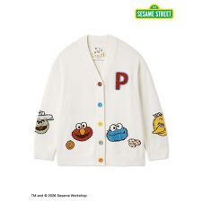 【SESAME STREET】エアリーモコアップリケカーディガン