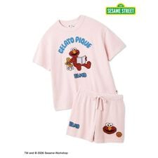 【SESAME STREET】エアリーモコジャガードプルオーバー&ショートパンツセット