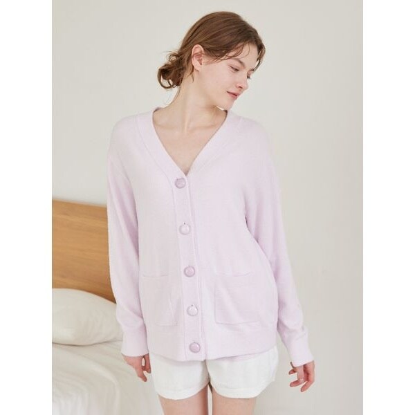 【gelato pique】【LADIES】スムーズィーカーディガン PINK ウォッシャブルスムーズィーカーディガン | ジェラート ピケ(gelato