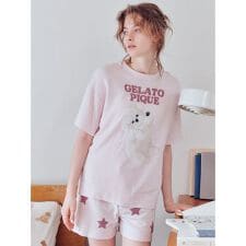 【ONLINE限定】ドッグジャガードプルオーバー&ショートパンツセット