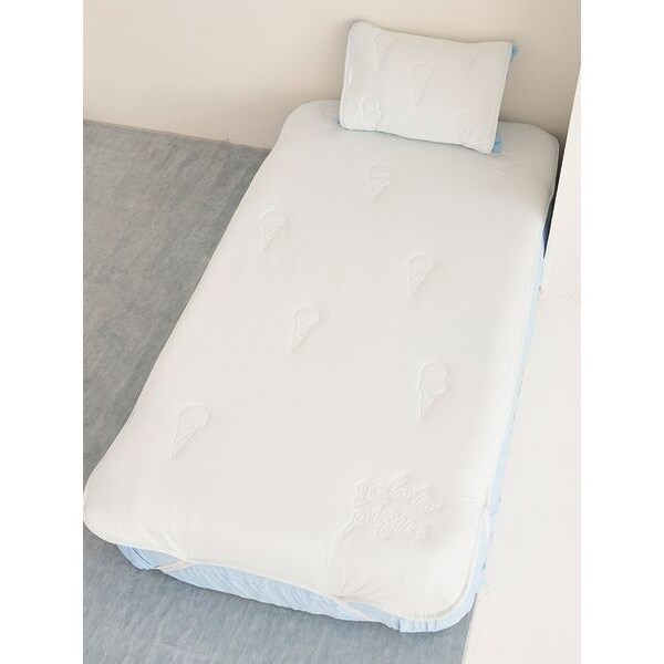 新品未開封ジェラート ピケアイスロゴキルト接触冷感敷きパッド(セミダブル) Sleep】【接触冷感】【抗菌防臭】アイスロゴキルト敷きパッド