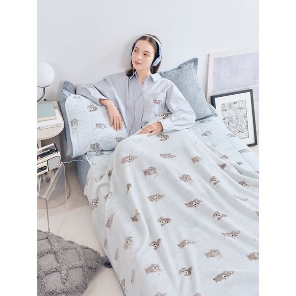 新品　ジェラートピケ　スリープ　DOG柄　ブランケット　毛布　マルチーズ Sleep】DOG柄コットン毛布 | ジェラート ピケ(gelato pique) | マルイ
