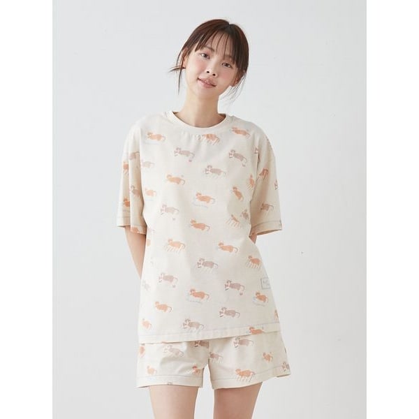 シーサイドキャット柄ショートパンツ | ジェラート ピケ(gelato pique