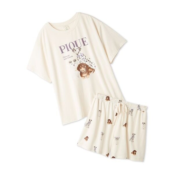 ONLINE限定】【接触冷感】ファッションCATS&DOGS ワンポイントTシャツ