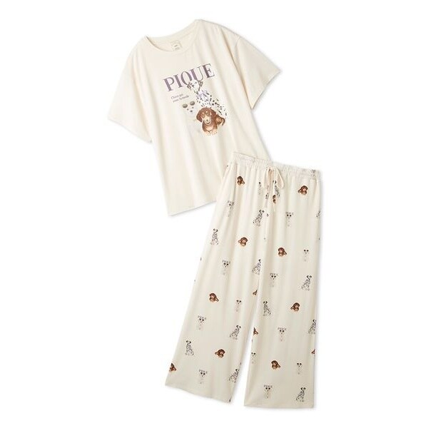 ONLINE限定】【接触冷感】ファッションCATS&DOGS ワンポイントTシャツ