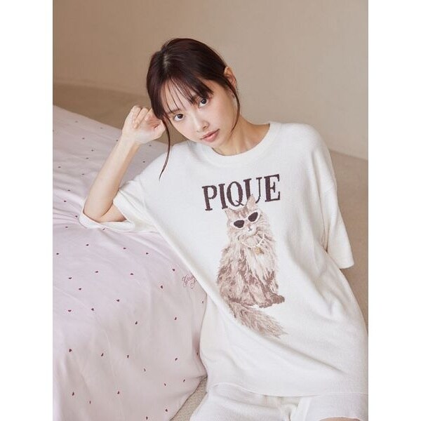 ONLINE限定】ファッションCATS&DOGS ジャガードプルオーバー&リブ