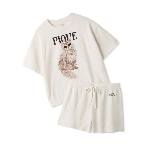 ONLINE限定】ファッションCATS&DOGS ジャガードプルオーバー&細リブ