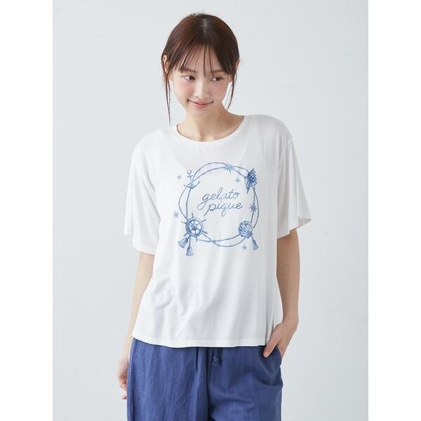 接触冷感】マリンワンポイントTシャツ | ジェラート ピケ(gelato pique