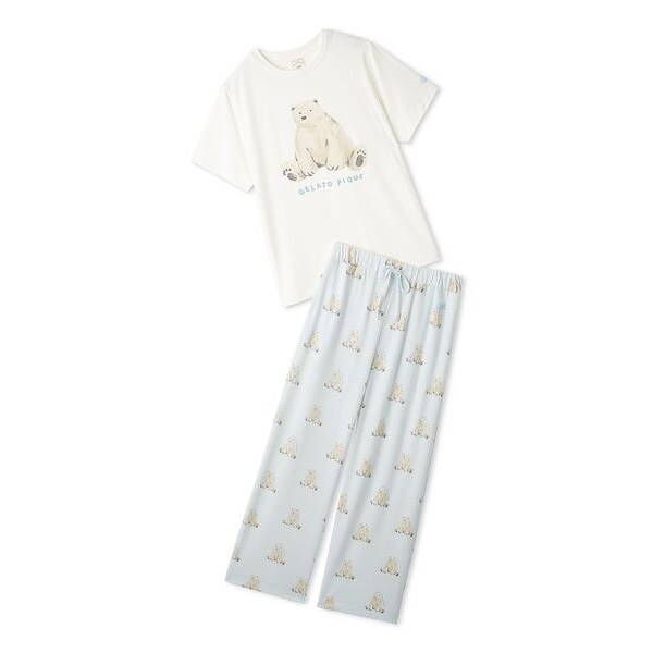 ONLINE限定】【接触冷感】シーアニマル柄ワンポイントTシャツ&ロング