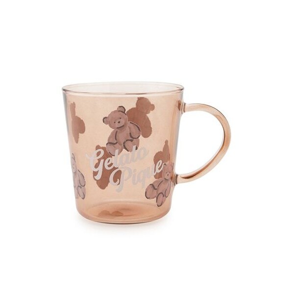 【新品・未使用品】gelatopiqué ベアボウル　ブラウン ベア柄耐熱ガラスマグカップ | ジェラート ピケ(gelato pique